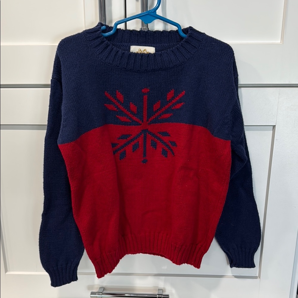 The Beaufort Bonnet Company Navy and Red Kids Sweater